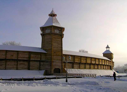Батуринська фортеця взимку