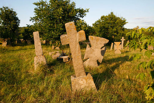 Козацьке кладовище в селі Буша