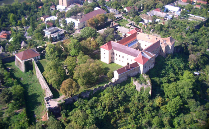 Ужгородський замок. Вигляд згори