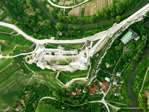 Кам'янець-Подільський замок. Вид з неба