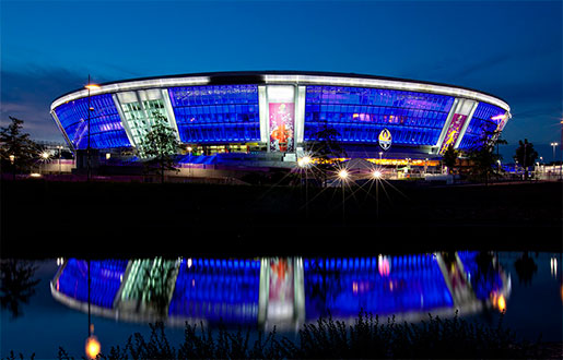 Освещение стадиона Донбасс Арена